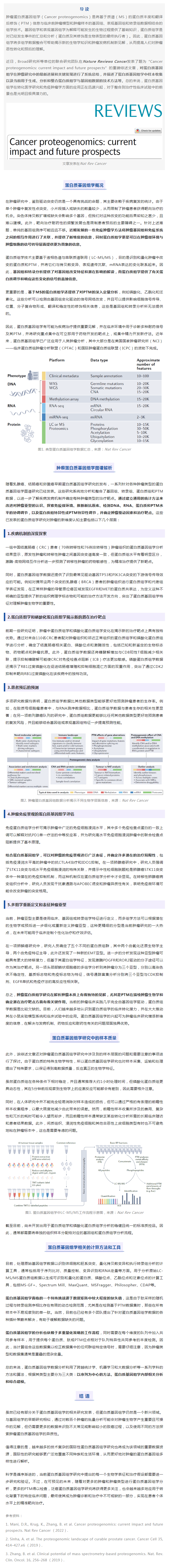 Nat Rev Cancer 重磅綜述 _ 腫瘤蛋白質(zhì)基因組學(xué)研究進(jìn)展及未來前景