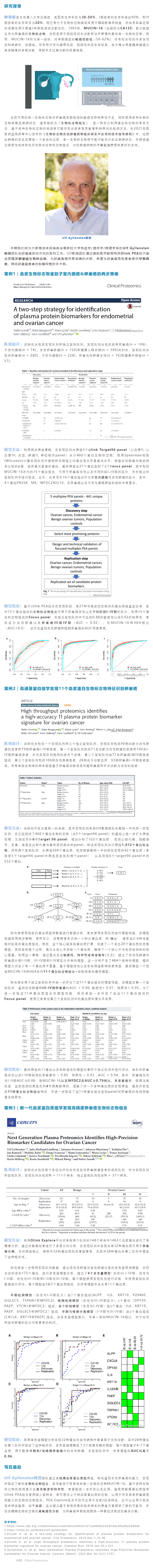 典型案例 | 運(yùn)用 Olink 蛋白質(zhì)組發(fā)現(xiàn)生物標(biāo)志物組合加速卵巢癌無(wú)創(chuàng)早診副本
