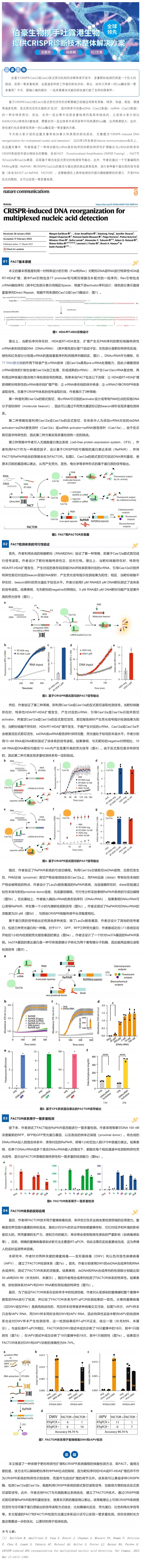 CRISPR 智庫 _《Nature communications》：基于靶標特異性擴增和 CRISPR