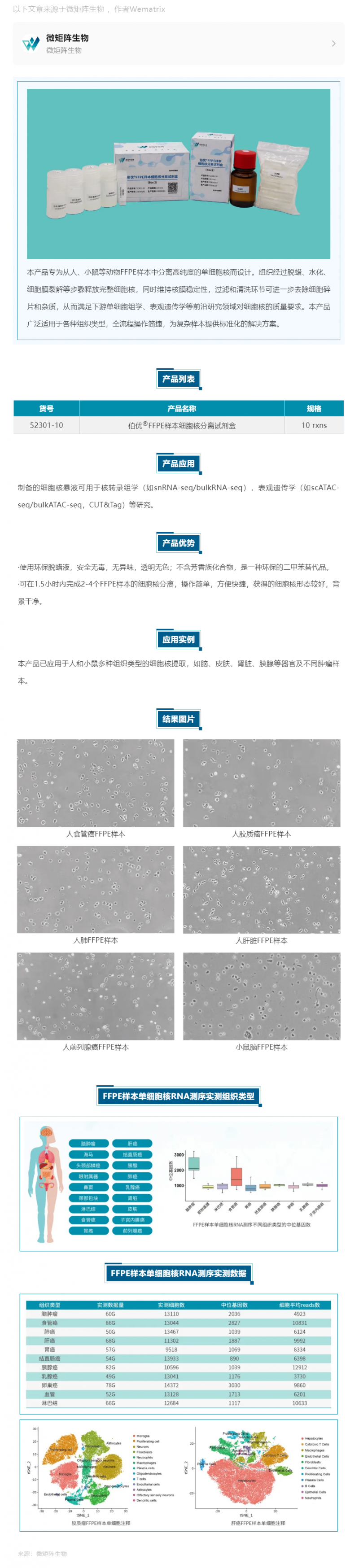 伯優(yōu)?FFPE 樣本細(xì)胞核分離試劑盒